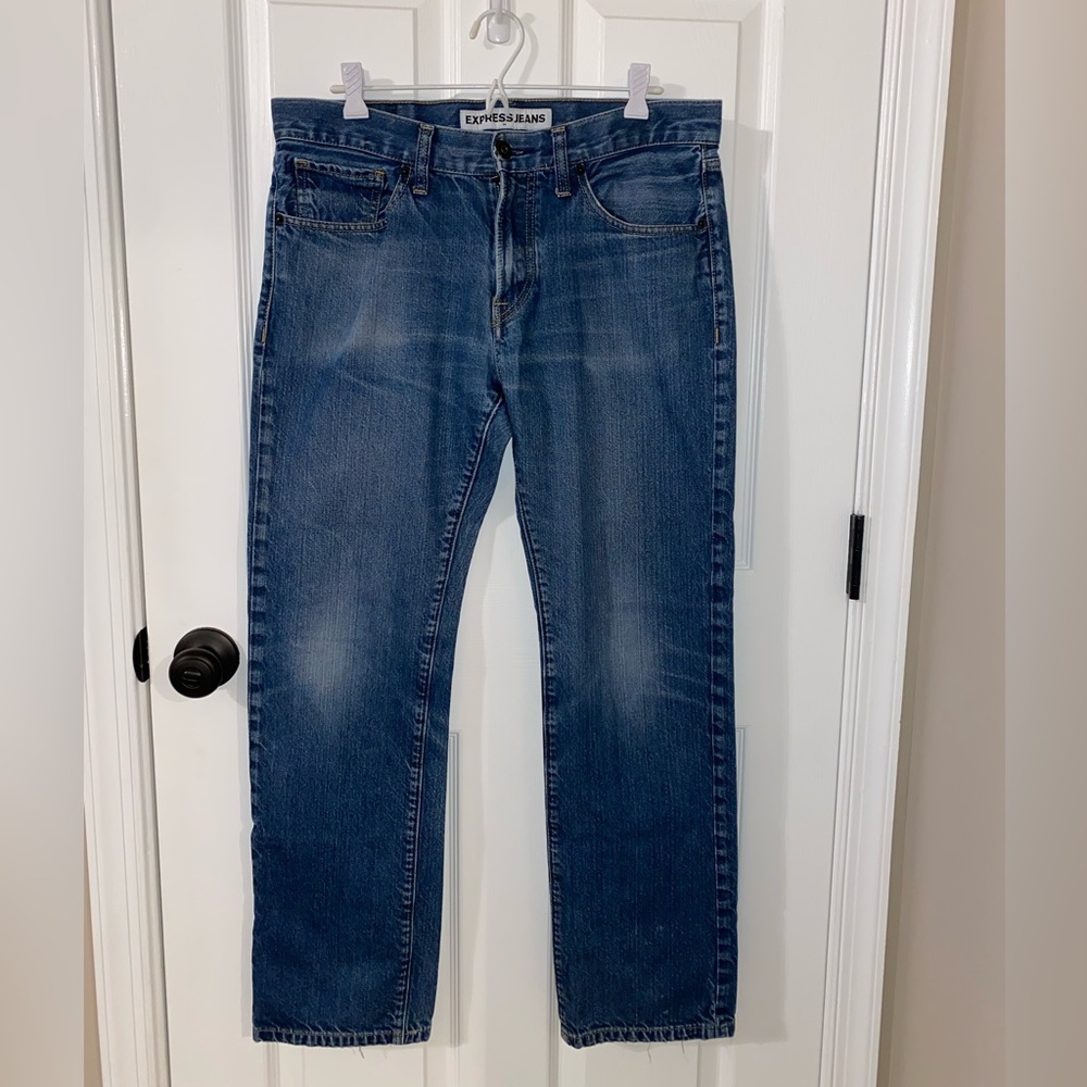 Express Rocco Slim Fit Straight Leg Jeans Size 32X32.